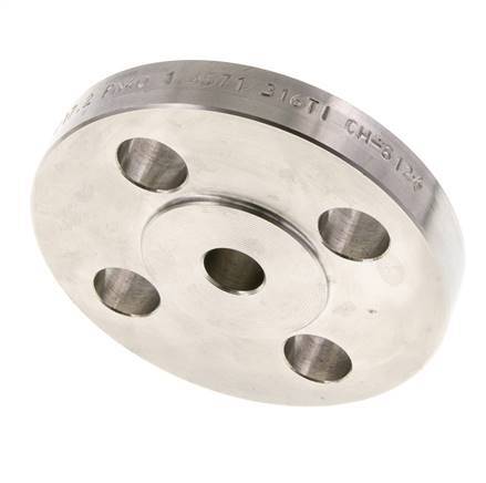 Welding Neck Flange DN10-PN40 17.2mm 1.4571 DIN 2635 And EN 1092-1 (Type 11)