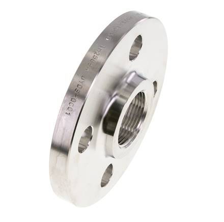 Threaded Flange DN150-PN16 Rp 6'' Stainless Steel 1.4571 DIN 2566 And EN 1092-1 (Type 13)
