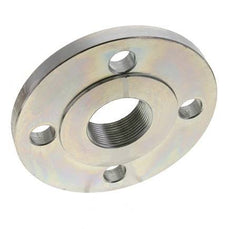 Threaded Flange DN100-PN40 Rp 4'' Zinc-Plated Steel DIN 2567 And EN 1092-1 (Type 13)