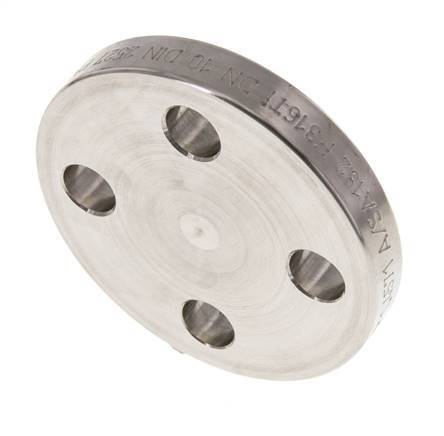 Blind Flange DN10-PN16 Stainless Steel 1.4571 DIN 2527