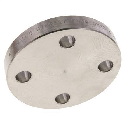 Blind Flange DN20-PN16 Stainless Steel 1.4571 DIN 2527