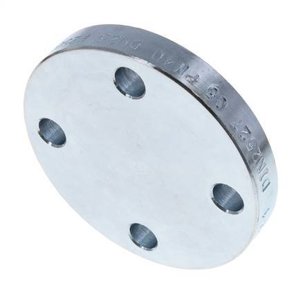 Blind Flange DN50-PN160 Zinc-Plated Steel DIN 2527 And EN 1092-1 (Type 05)