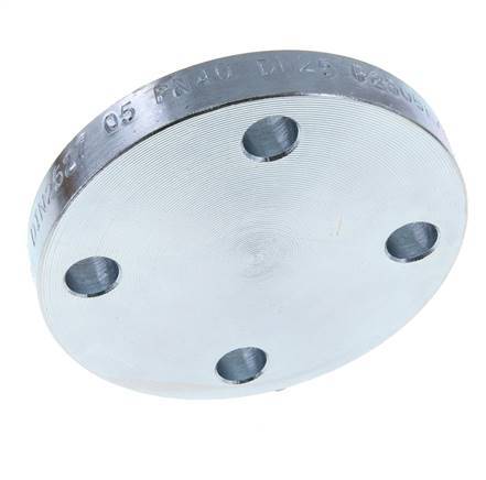 Blind Flange DN100-PN40 Zinc-Plated Steel DIN 2527 And EN 1092-1 (Type 05)