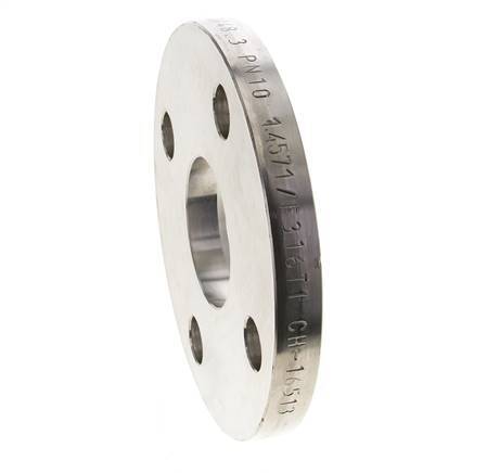 Loose Flange DN50-PN10 Stainless Steel 1.4571 Full Material DIN 2642 And EN 1092-1 (Type 02)