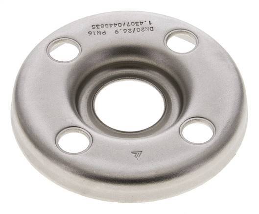 Loose Flange DN20-PN10 Stainless Steel 1.4301 Pressed Similar To DIN 2642