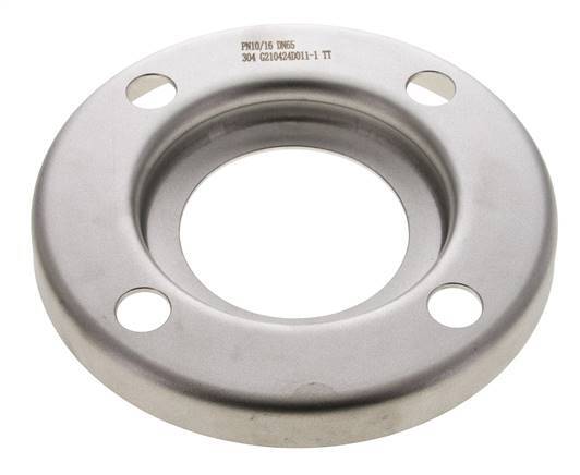 Loose Flange DN65-PN10 Stainless Steel 1.4301 Pressed Similar To DIN 2642