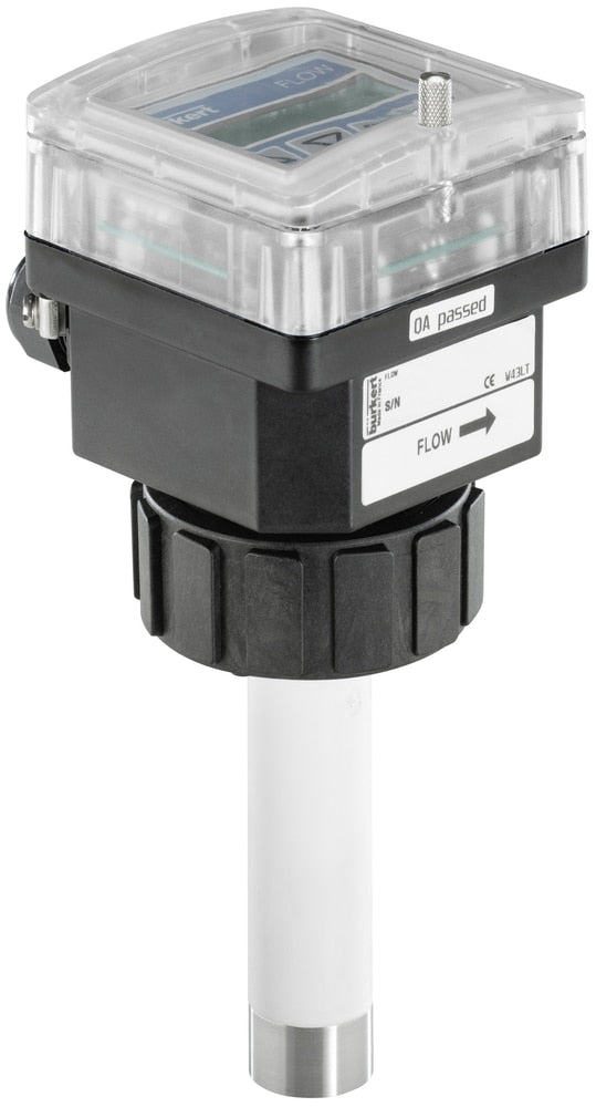 Electromagnetic insertion flow meter, PVDF sensor, long probe, with display - Bürkert 8045 - 426499