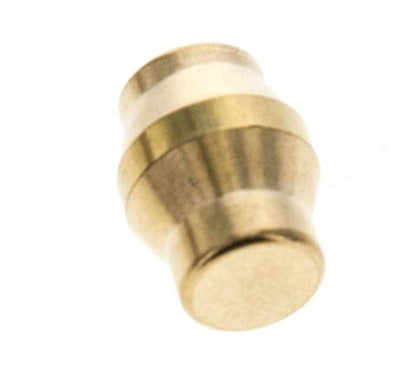 6mm Brass Closing Plug for Compression Ring Fittings 150 Bar DIN EN 1254-2 [5 Pieces]