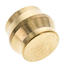 18mm Brass Closing Plug for Compression Ring Fittings 67 Bar DIN EN 1254-2 [2 Pieces]