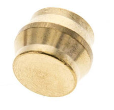 16mm Brass Closing Plug for Compression Ring Fittings 76 Bar DIN EN 1254-2 [2 Pieces]
