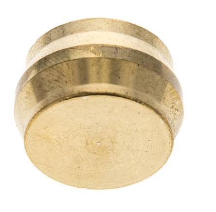 22mm Brass Closing Plug for Compression Ring Fittings 54 Bar DIN EN 1254-2