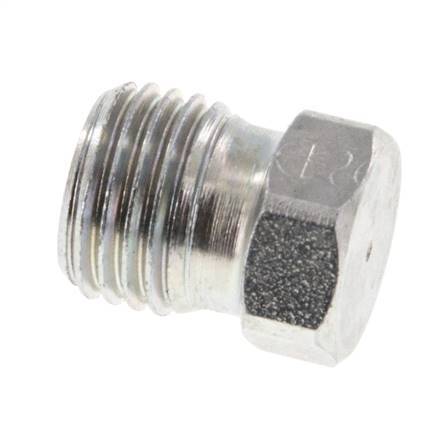 6S Zinc plated Steel Closing Plug for Tubes 630 Bar DIN 2353 [2 Pieces]