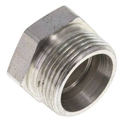 18L Zinc plated Steel Closing Plug for Tubes 315 Bar DIN 2353