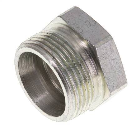 18L Zinc plated Steel Closing Plug for Tubes 315 Bar DIN 2353