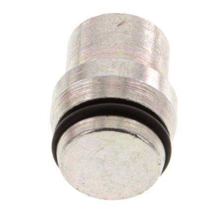 14S Zinc plated Steel Closing Plug for Cutting Ring Fittings 630 Bar DIN 2353 [2 Pieces]