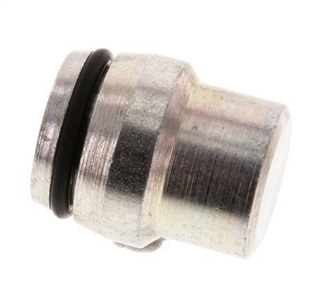 20S Zinc plated Steel Closing Plug for Cutting Ring Fittings 400 Bar DIN 2353 [2 Pieces]