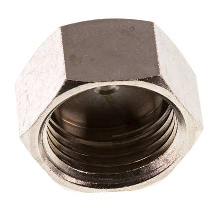 G 1/2'' Nickel plated Brass End cap 16 Bar [2 Pieces]