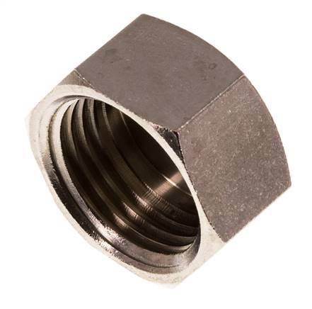 G 1/2'' Nickel plated Brass End cap 16 Bar [2 Pieces]