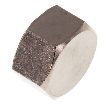 G 1/2'' Nickel plated Brass End cap 16 Bar [2 Pieces]