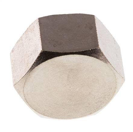 G 1/2'' Nickel plated Brass End cap 16 Bar [2 Pieces]