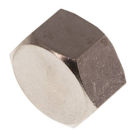 G 1/2'' Nickel plated Brass End cap 16 Bar [2 Pieces]