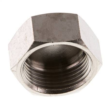 G 3/4'' Nickel plated Brass End cap 16 Bar [2 Pieces]