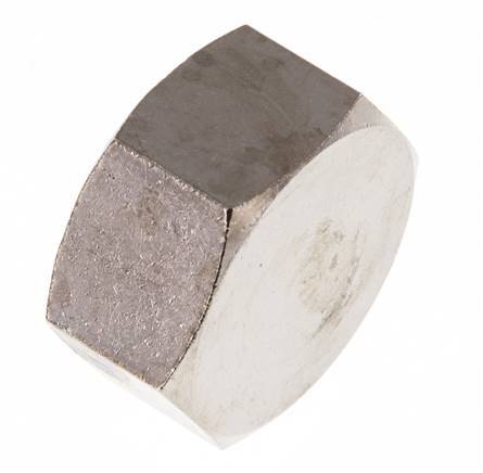 G 3/4'' Nickel plated Brass End cap 16 Bar [2 Pieces]