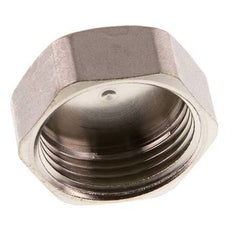 G 1'' Nickel plated Brass End cap 16 Bar [2 Pieces]