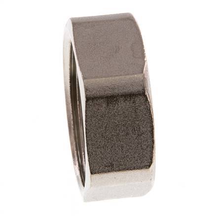 G 1'' Nickel plated Brass End cap 16 Bar [2 Pieces]