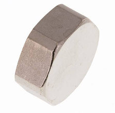 G 1'' Nickel plated Brass End cap 16 Bar [2 Pieces]