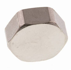 G 1'' Nickel plated Brass End cap 16 Bar [2 Pieces]