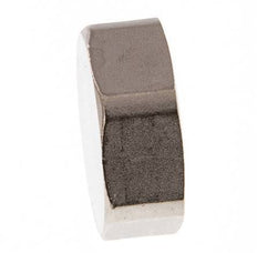 G 1'' Nickel plated Brass End cap 16 Bar [2 Pieces]