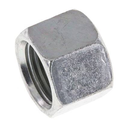 UN 11/16''-16 Zinc plated Steel End cap ORFS 630 Bar