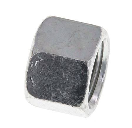 UN 11/16''-16 Zinc plated Steel End cap ORFS 630 Bar