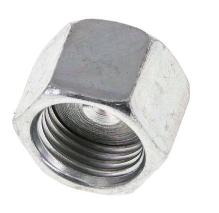 UN 11/16''-16 Zinc plated Steel End cap ORFS 630 Bar