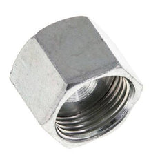 UN 13/16''-16 Zinc plated Steel End cap ORFS 630 Bar