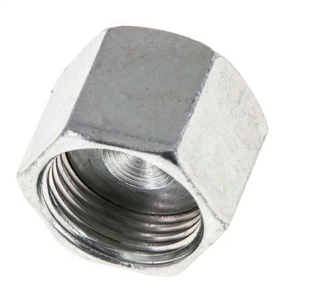 UN 13/16''-16 Zinc plated Steel End cap ORFS 630 Bar