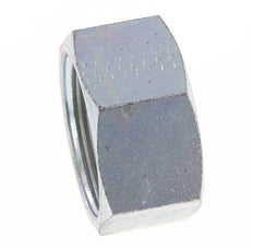 UN 1-11/16''-12 Zinc plated Steel End cap ORFS 250 Bar