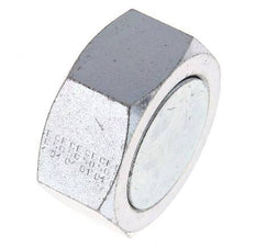 UN 2''-12 Zinc plated Steel End cap ORFS 250 Bar