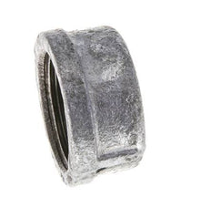 Rp 1 1/4'' Zinc plated Cast iron End cap Round 25 Bar [2 Pieces]