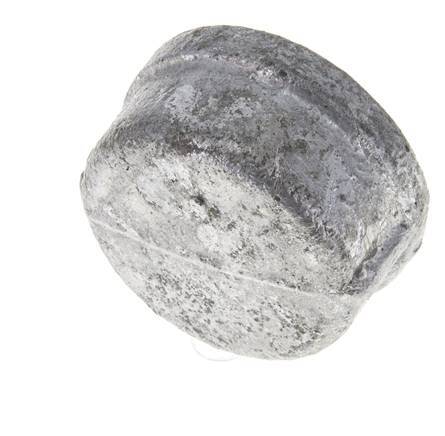 Rp 1 1/4'' Zinc plated Cast iron End cap Round 25 Bar [2 Pieces]