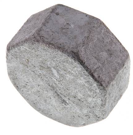 Rp 2'' Zinc plated Cast iron End cap 25 Bar