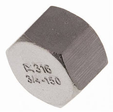 Rp 3/4'' Stainless steel End cap 16 Bar [2 Pieces]
