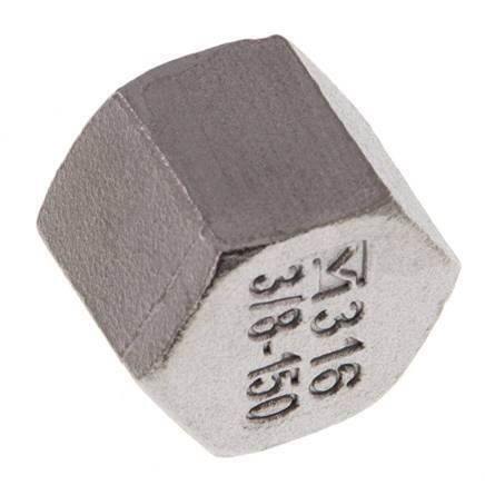 Rp 3/8'' Stainless steel End cap 16 Bar [2 Pieces]