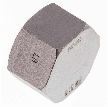 1 1/4'' NPT Stainless steel End cap 16 Bar