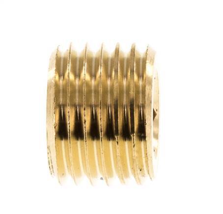 M14x1.5 Brass Closing plug with Inner Hex without collar 16 Bar [5 Pieces]