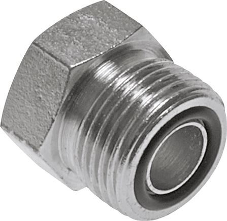 UNS 1''-14 Zinc plated Steel Closing Plug ORFS 400 Bar [2 Pieces]