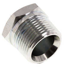 1'' NPT Male Zinc plated Steel Closing plug with Outer Hex 140 Bar