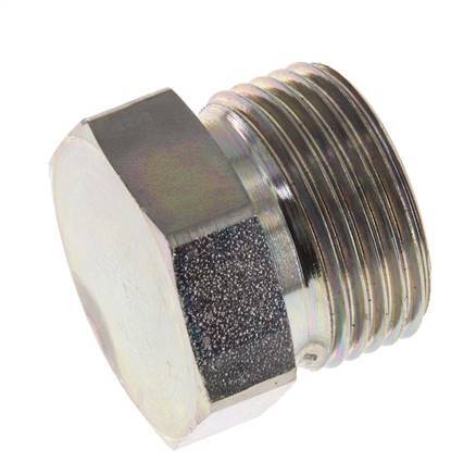 UN 1-3/16''-12 Zinc plated Steel Closing Plug ORFS 400 Bar