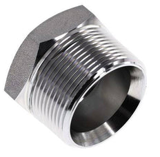 1 1/2'' NPT Male Zinc plated Steel Closing plug with Outer Hex 70 Bar